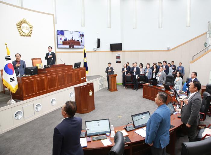구례군의회, 제321회 임시회 개회 기사 이미지