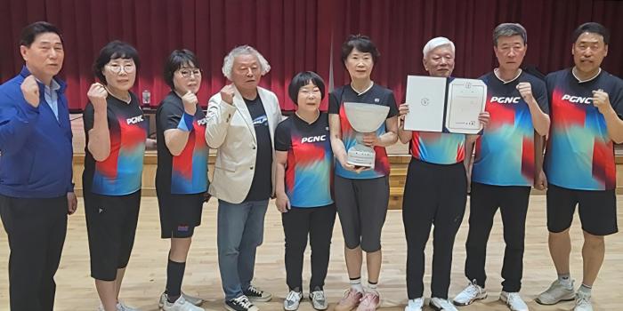 구례군, "전남어르신생활체육축전 탁구 단체전" 우승